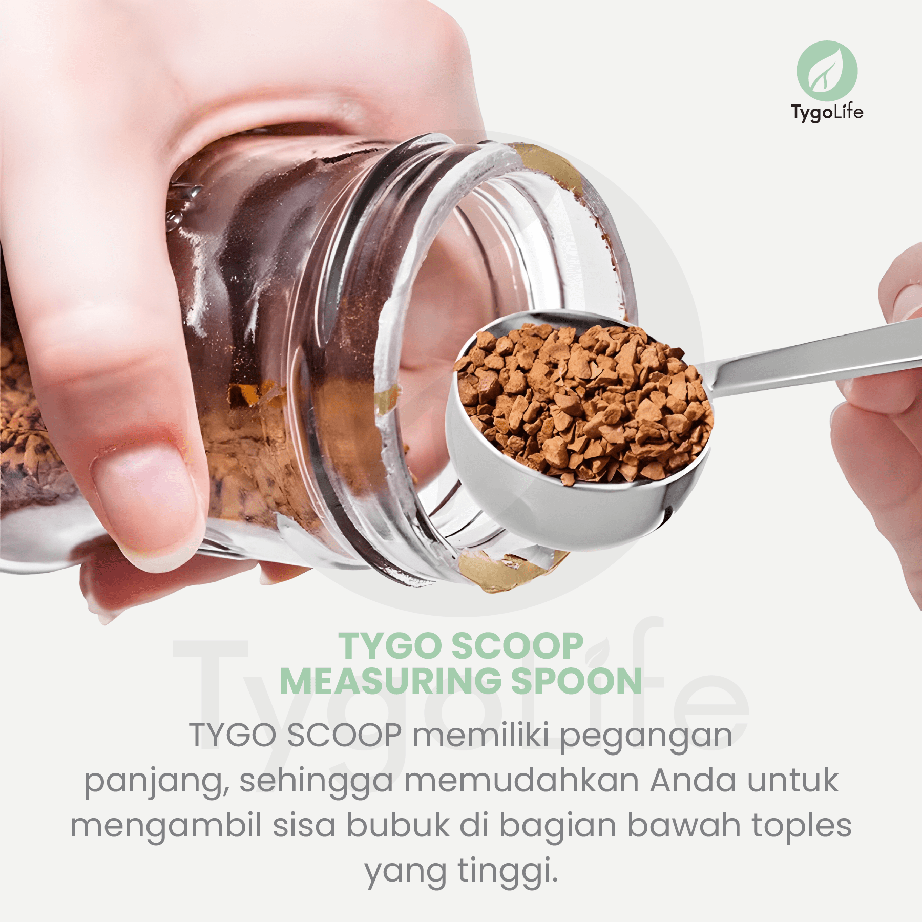 TYGO SCOOP MEASURING SPOON STAINLESS STEEL COFFEE SENDOK TAKAR - Image 3