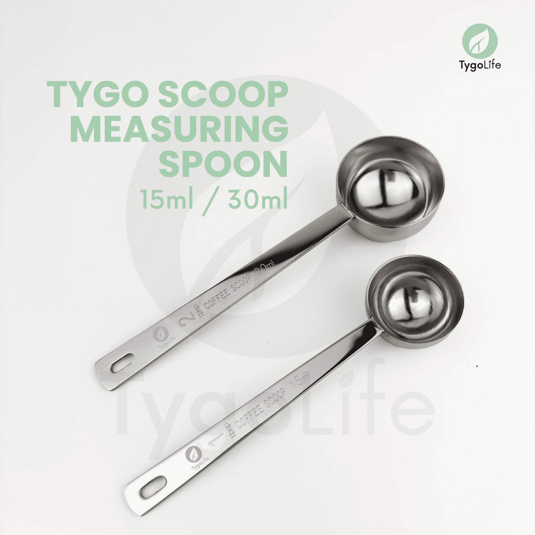 TYGO SCOOP MEASURING SPOON STAINLESS STEEL COFFEE SENDOK TAKAR