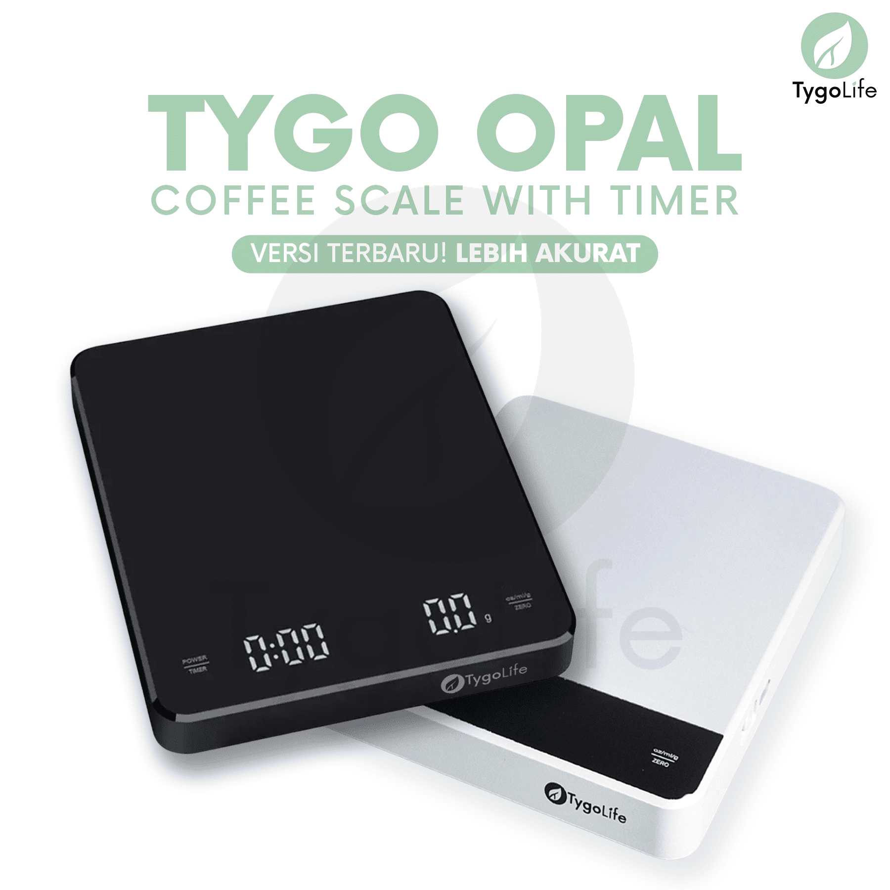 TYGO OPAL DIGITAL COFFEE SCALE WITH TIMER V60 DRIP COFFEE / TIMBANGAN DIGITAL