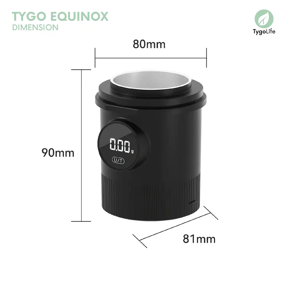 TYGO EQUINOX 2in1 58MM DOSING CUP BIJI KOPI DENGAN BUILT IN TIMBANGAN DIGITAL KAPASITAS 45ML COFFEE BEANS CAPACITY SCALE - Image 8